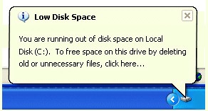 How to DIsable Low Disk Notification Message | SparksSpace